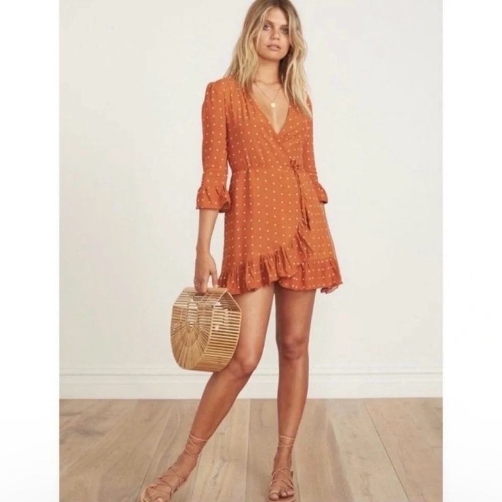 Faithfull The Brand Carmel Wrap Dress NWT